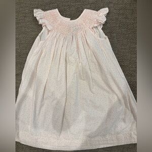 Sweet Dreams Pink Smocked Ruffle Dress - Size 4